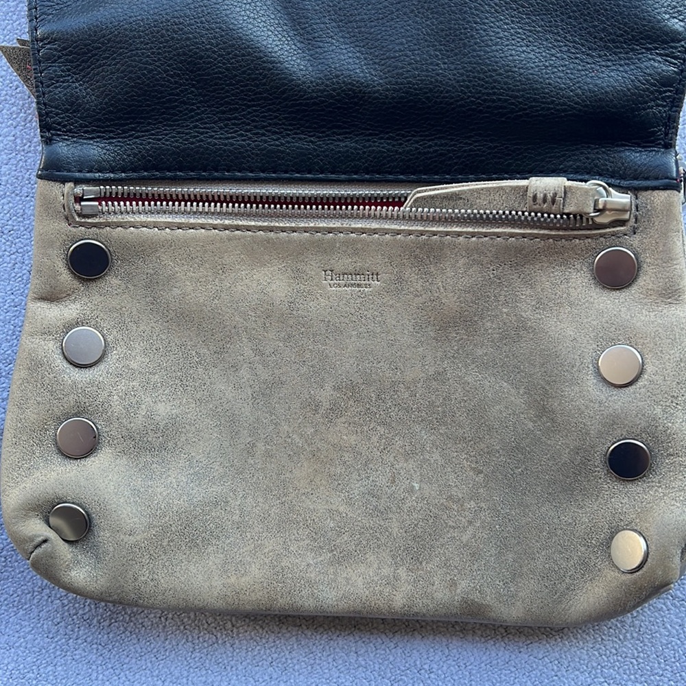 Hammitt Dillon Small Crossbody Purse Black + Gun Metal (6 different looks) - Picture 10 of 12